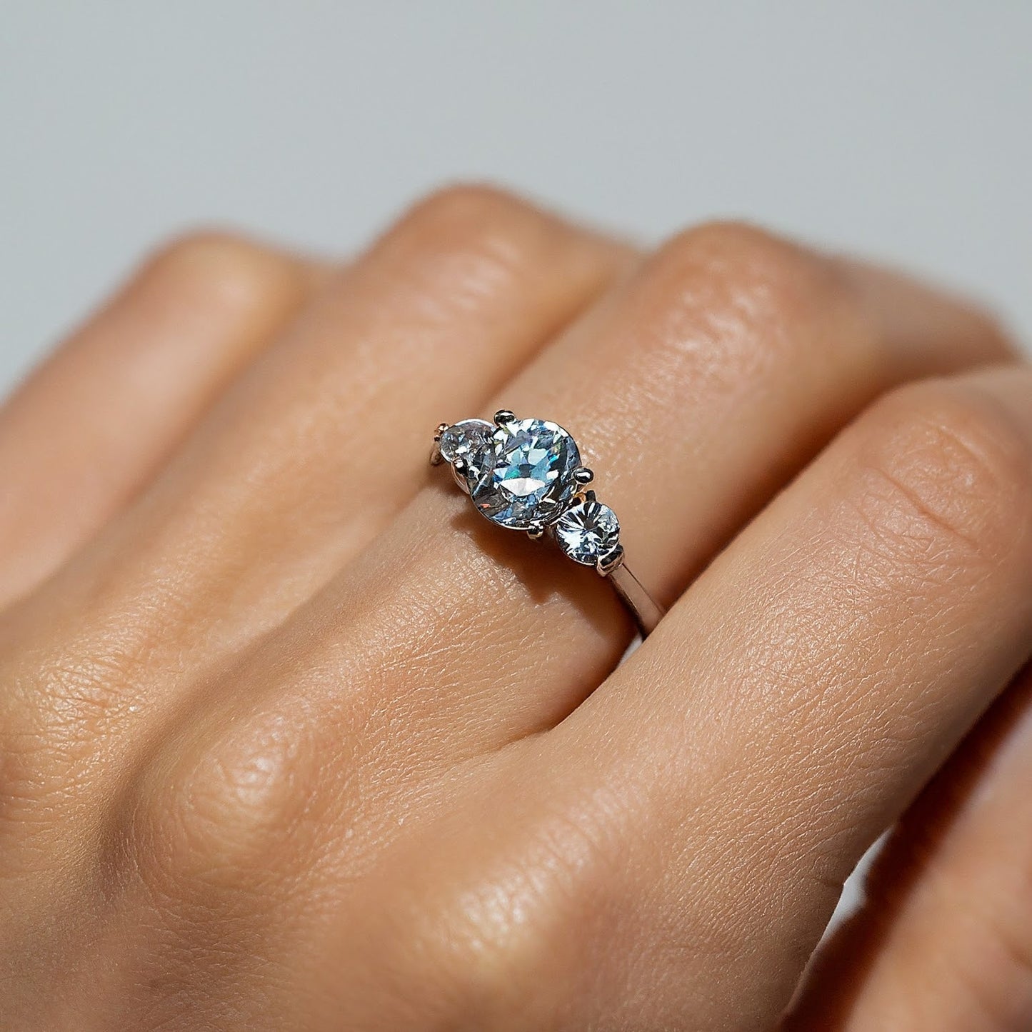 Trilogy Side Stone Diamond Ring